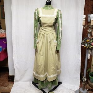 Vintage 70s Cottage core Prairie Dress